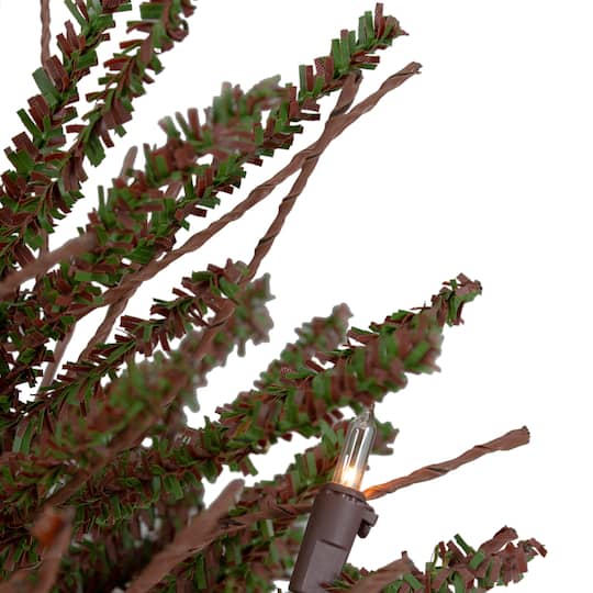 Northlight 18" Pre-Lit Potted Warsaw Twig Artificial Christmas Tree